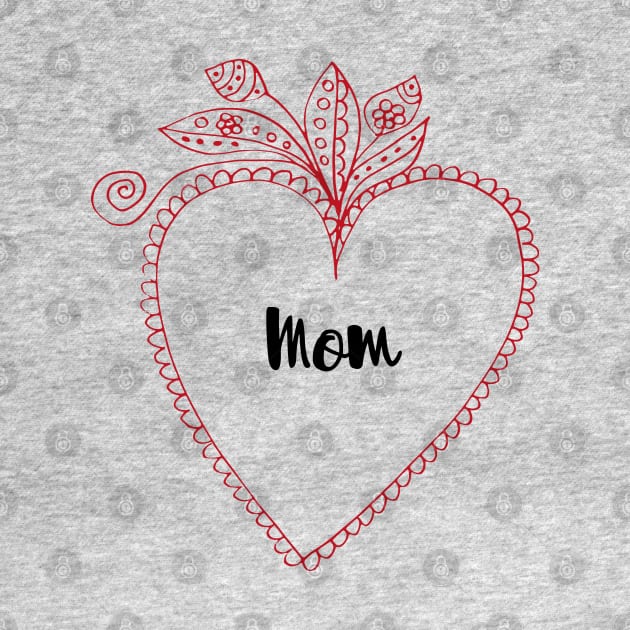 Mom and heart by grafart